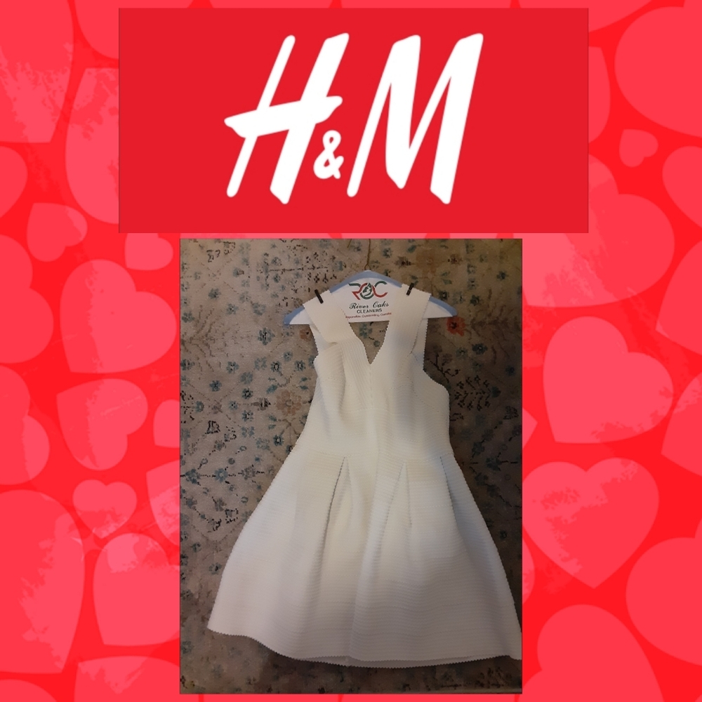 H&M white Marilyn Monroe dress